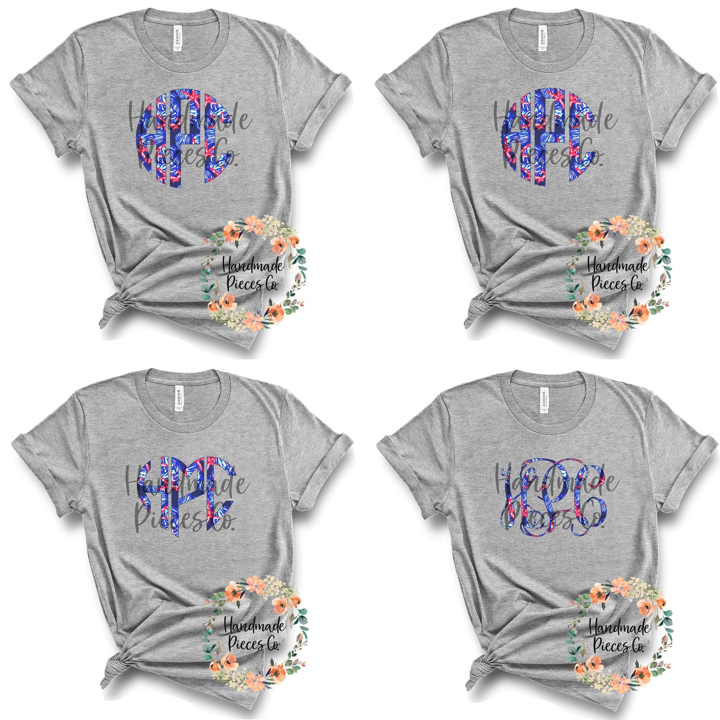 Seashell and Starfish Monogram - Multiple Styles - Digital Download