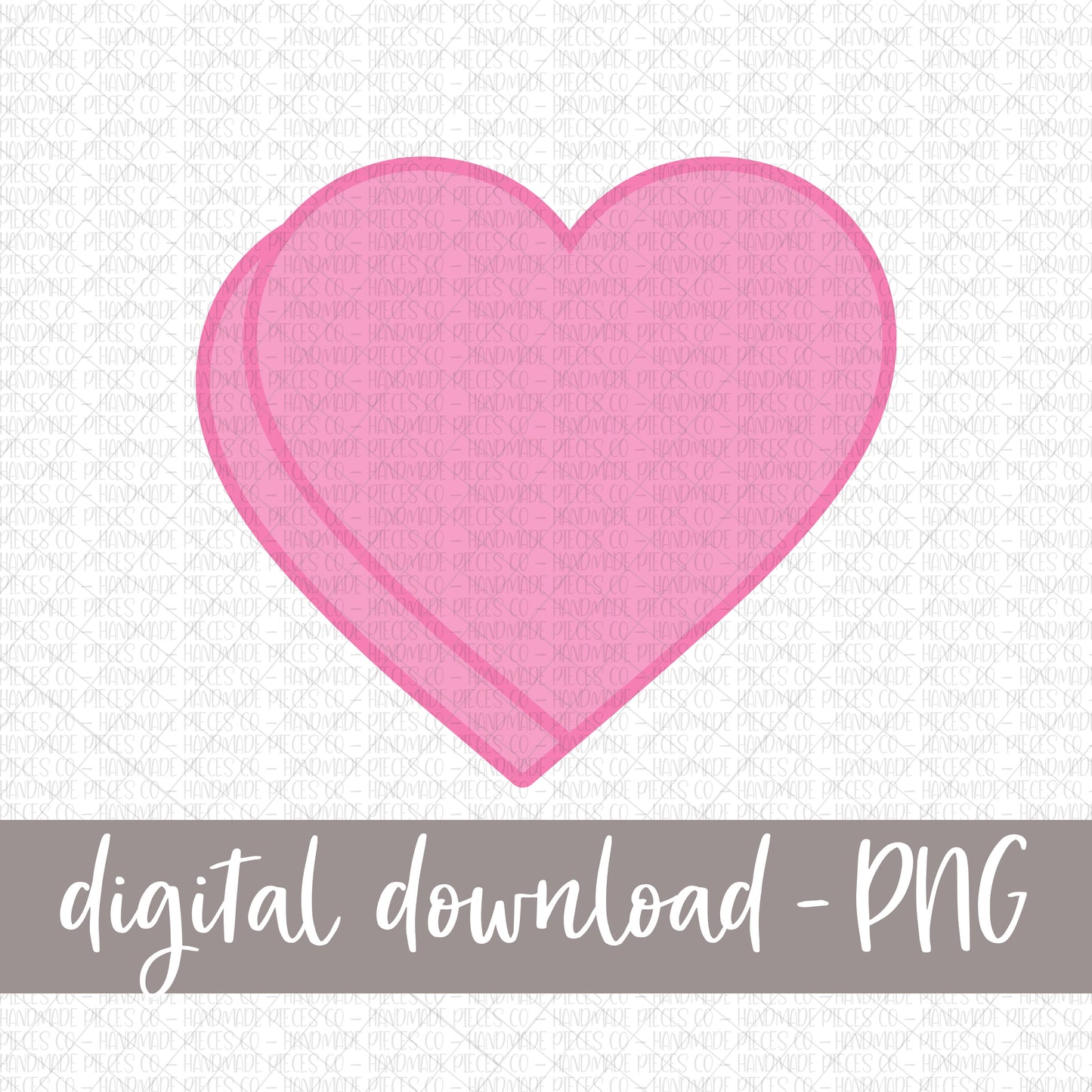 Candy Heart, Pink - Digital Download