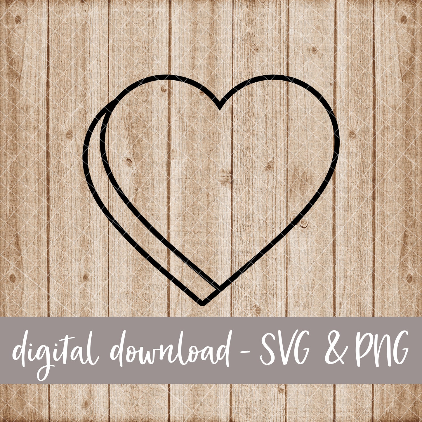 Candy Heart, Blank - Digital Download