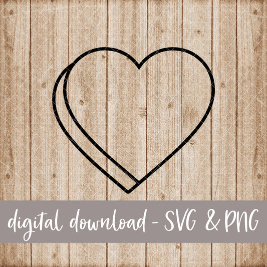 Candy Heart, Blank - Digital Download