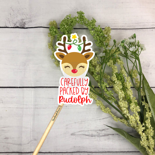 Carefully Packed by Rudolph Packaging Sticker