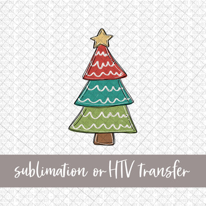 Christmas Tree - Sublimation or HTV Transfer