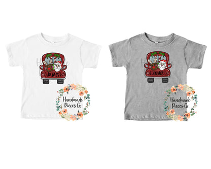Christmas Truck with Name - Sublimation or HTV Transfer