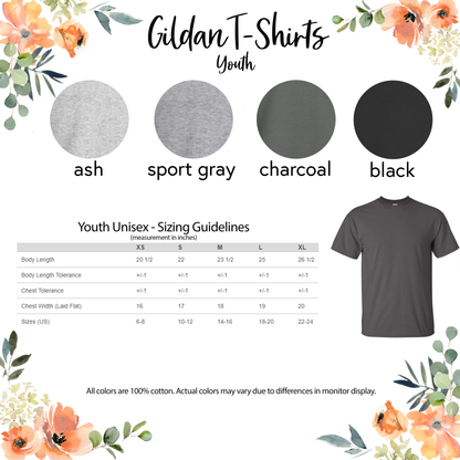 USA Embroidered T-Shirt - Youth