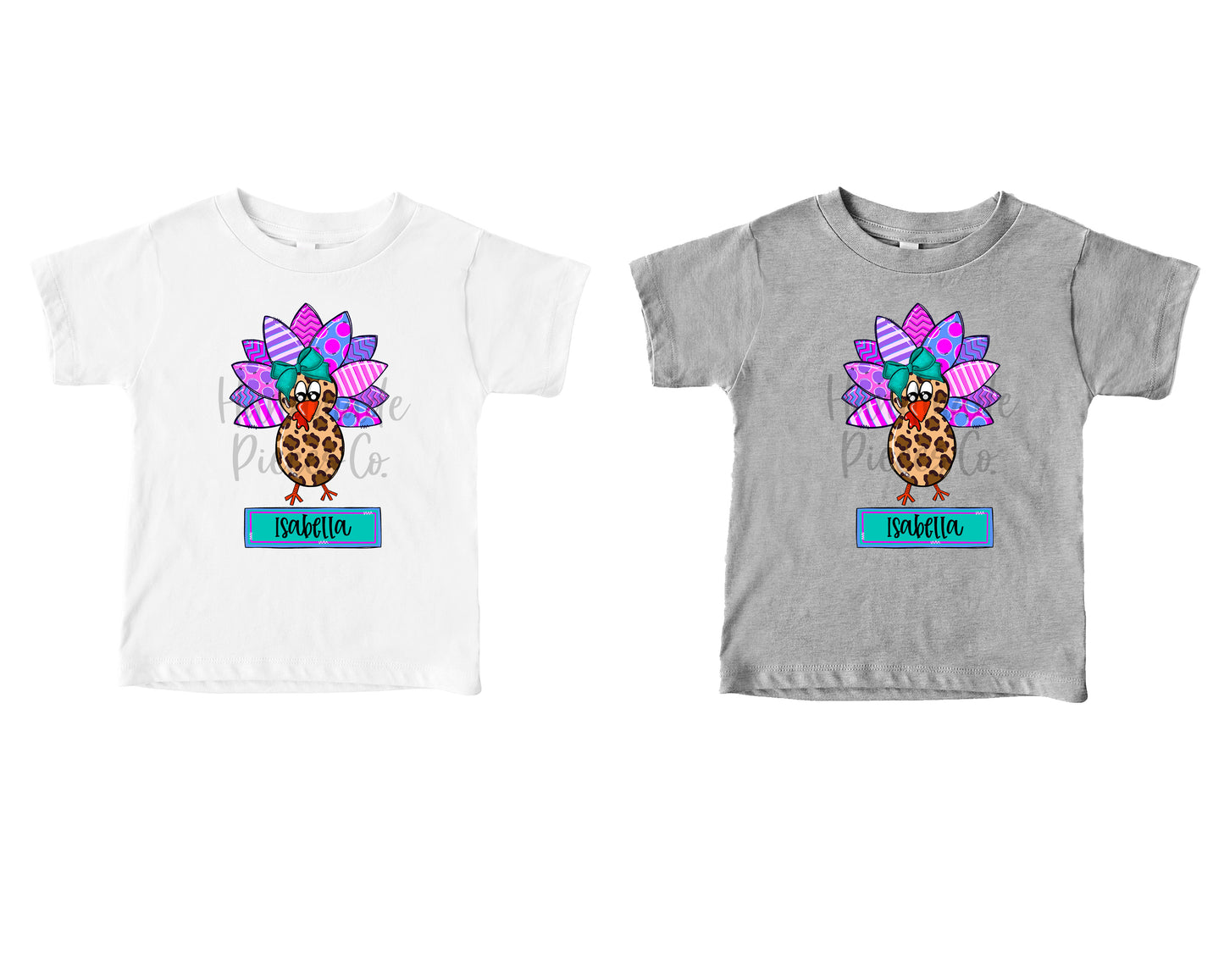 Turkey, Girl with Name - Sublimation or HTV Transfer