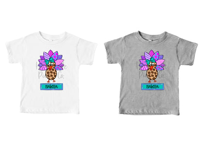 Turkey, Girl with Name - Sublimation or HTV Transfer