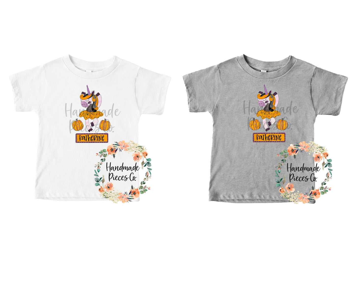 Halloween Unicorn - Name Optional - Sublimation or HTV Transfer