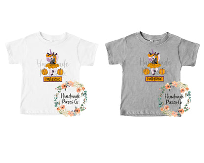 Halloween Unicorn - Name Optional - Sublimation or HTV Transfer