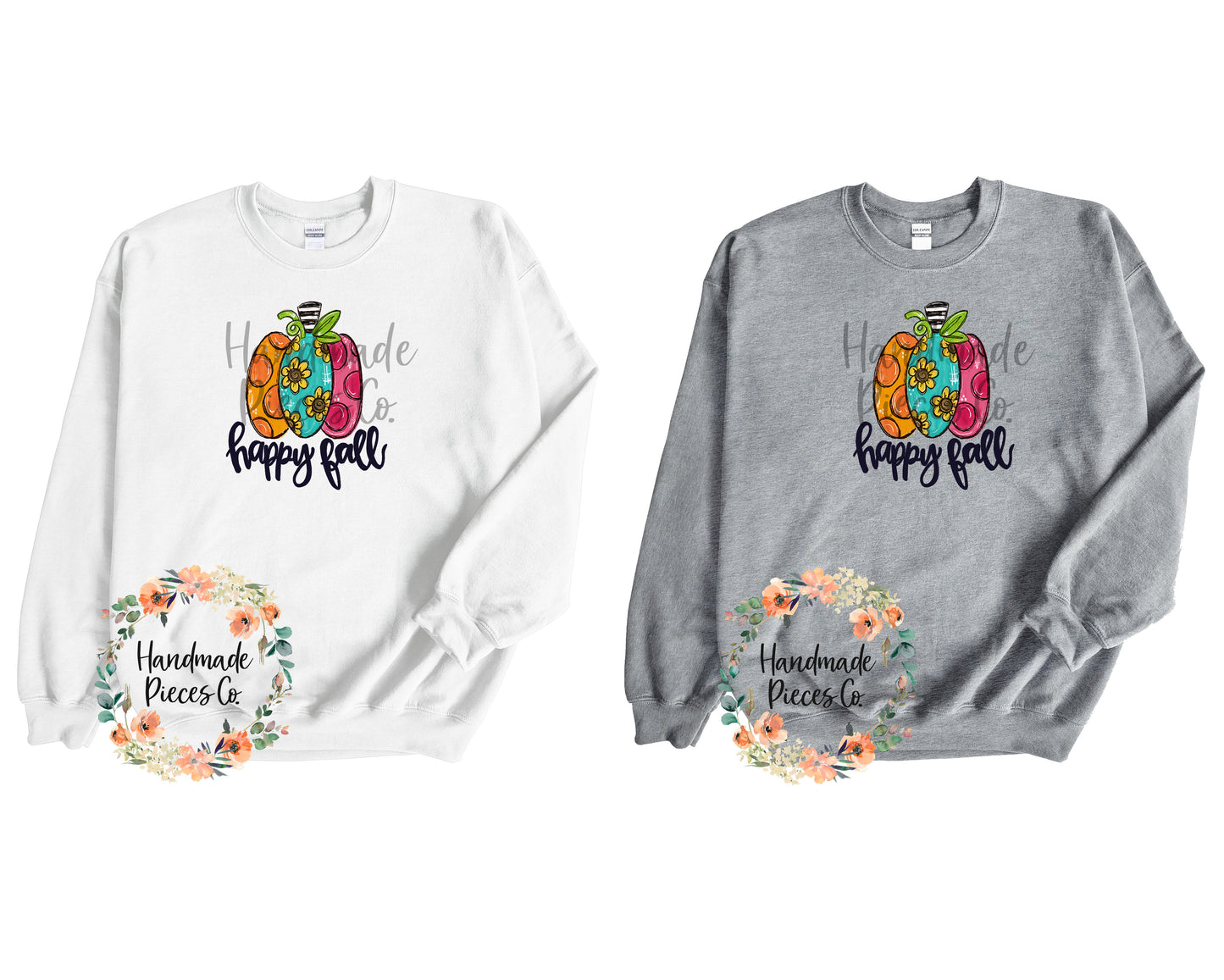 Colorful Pumpkin, Happy Fall - Sublimation or HTV Transfer