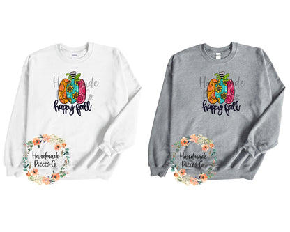 Colorful Pumpkin, Happy Fall - Sublimation or HTV Transfer