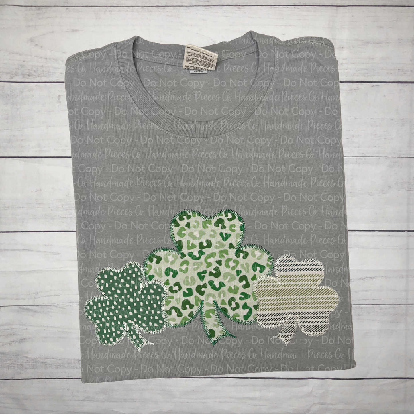 Shamrock Trio Applique Embroidered Garment - Youth/Adult