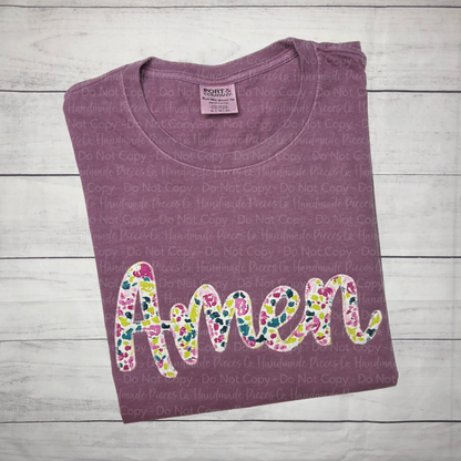 Amen Embroidered Applique Garment - Adult