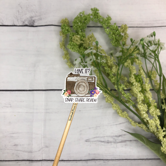 Love It? Snap Share Review Packaging Sticker