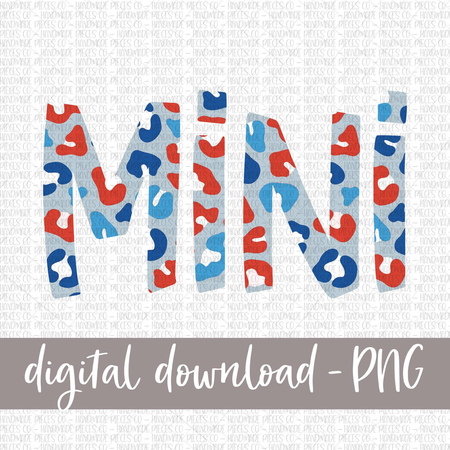 Mini, Leopard Patriotic, Version 2 - Digital Download