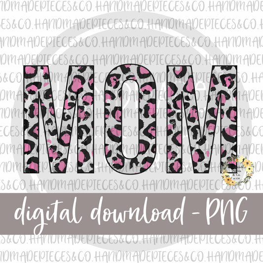 Mom, Leopard Dark Pink - Digital Download