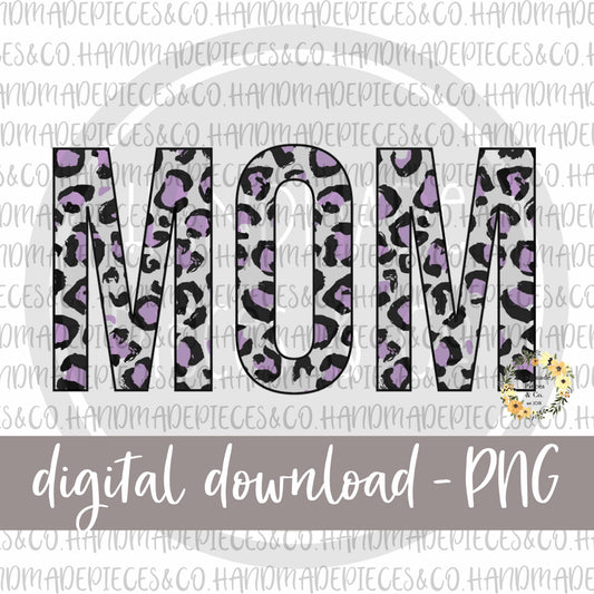Mom, Leopard Purple - Digital Download
