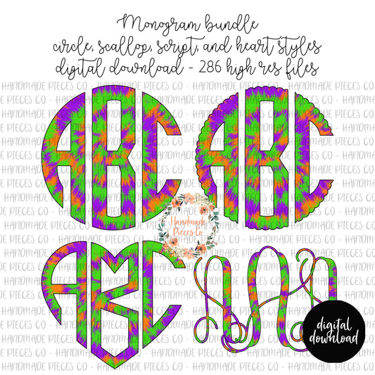 Halloween Tie Dye Mix 1 - Multiple Styles - Digital Download