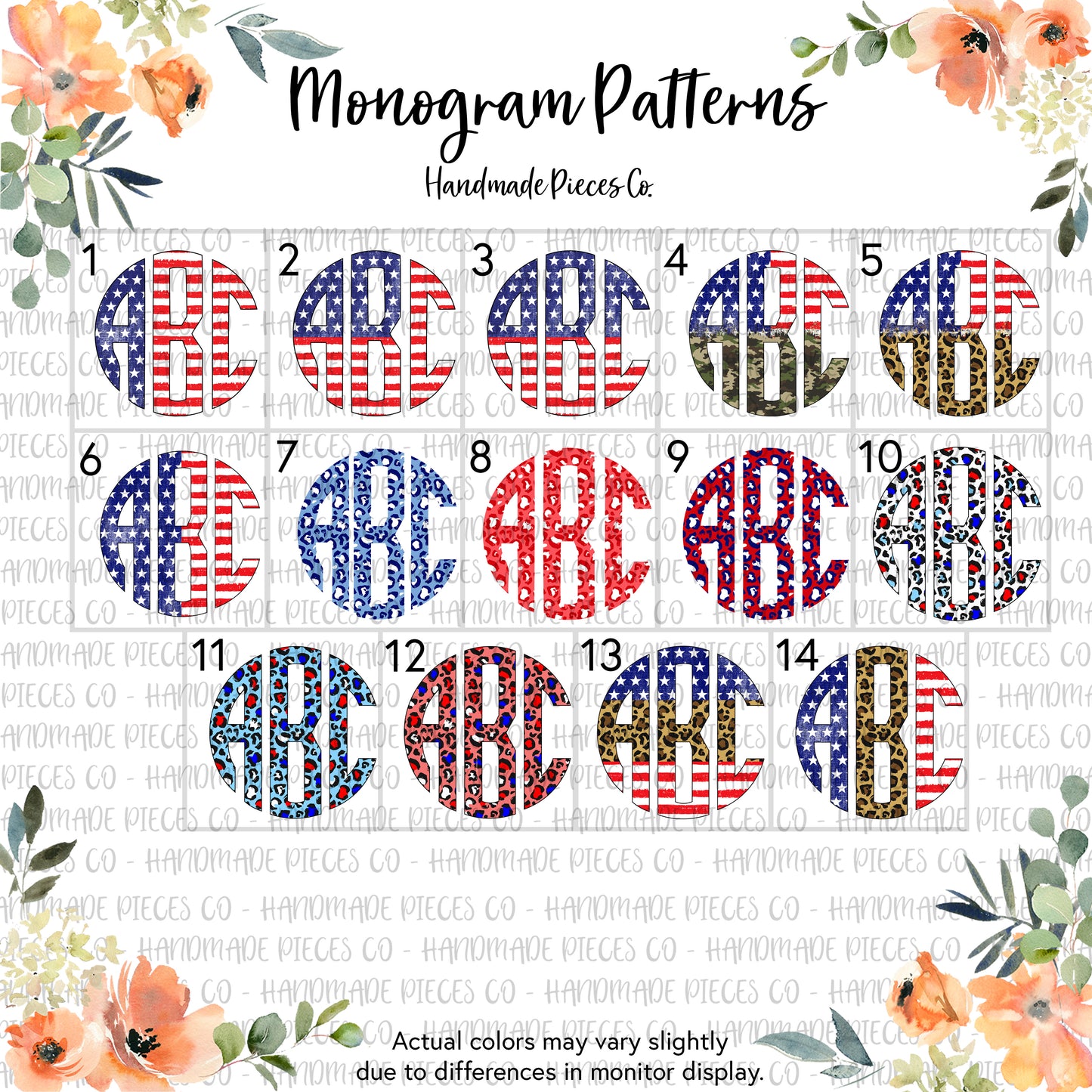 Patriotic Monogram T-Shirt - Youth/Adult