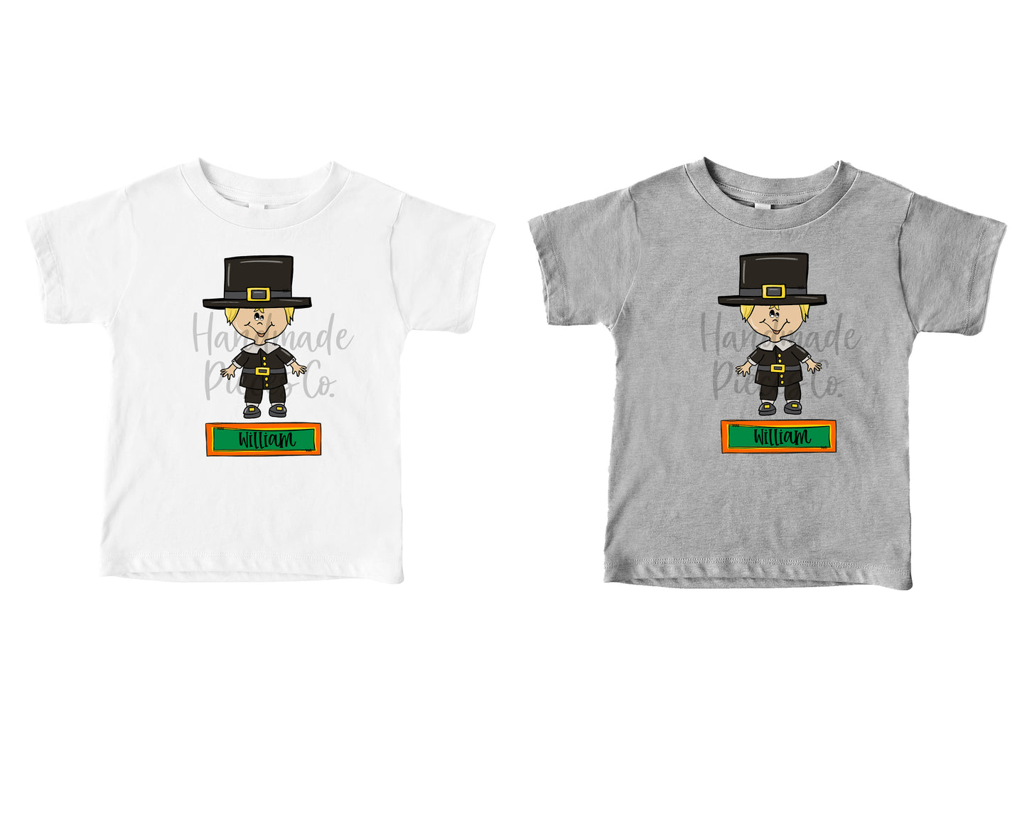 Pilgrim, Boy - Name Optional - Sublimation or HTV Transfer