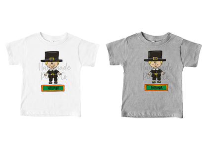 Pilgrim, Boy - Name Optional - Sublimation or HTV Transfer