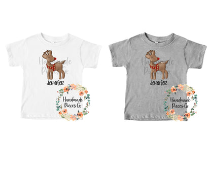 Rudolph Reindeer - Name Optional - Sublimation or HTV Transfer
