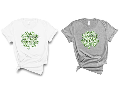 Shamrock, Green Leopard Pattern - Digital Download