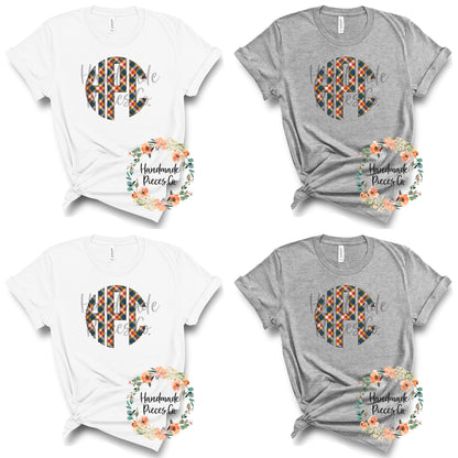 Autumn Plaid Monogram, 5 - Multiple Styles - Digital Download