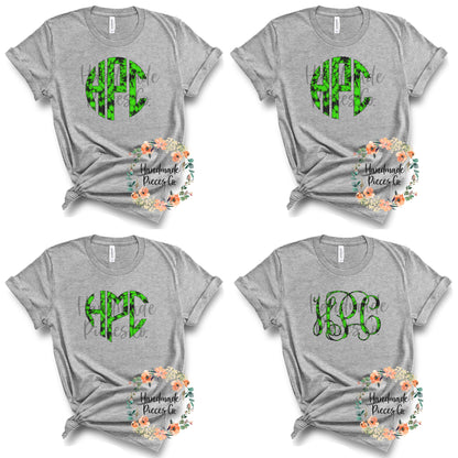 Halloween Tie Dye Monogram, Green - Multiple Styles - Digital Download