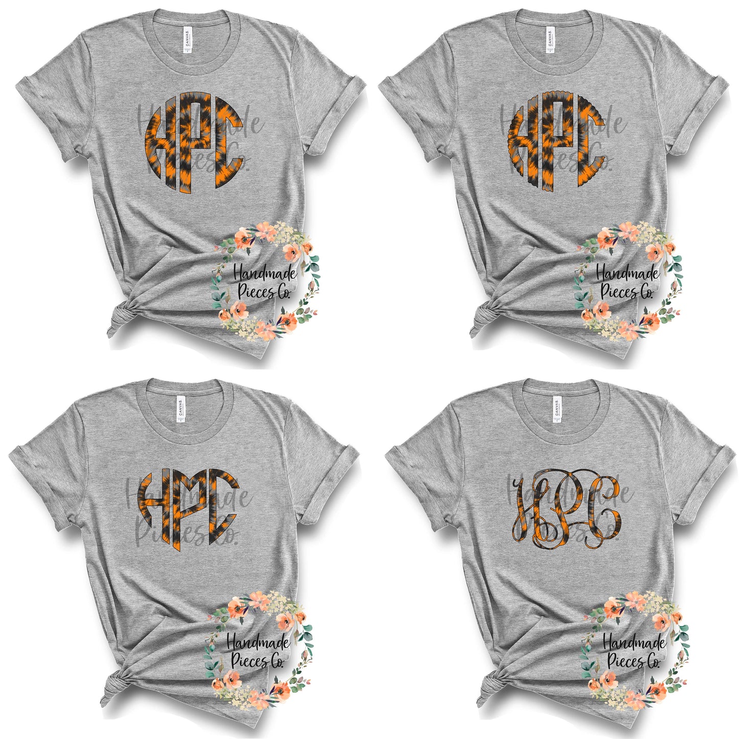 Halloween Tie Dye Monogram Mix 4 - Multiple Styles - Digital Download