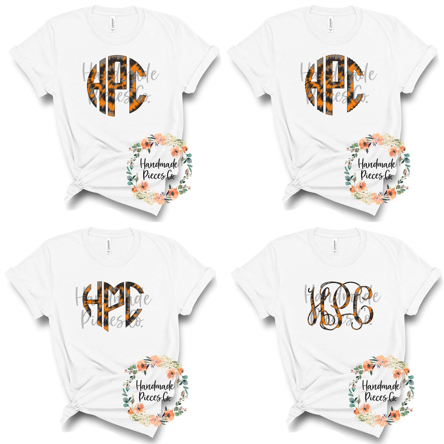 Halloween Tie Dye Monogram Mix 4 - Multiple Styles - Digital Download