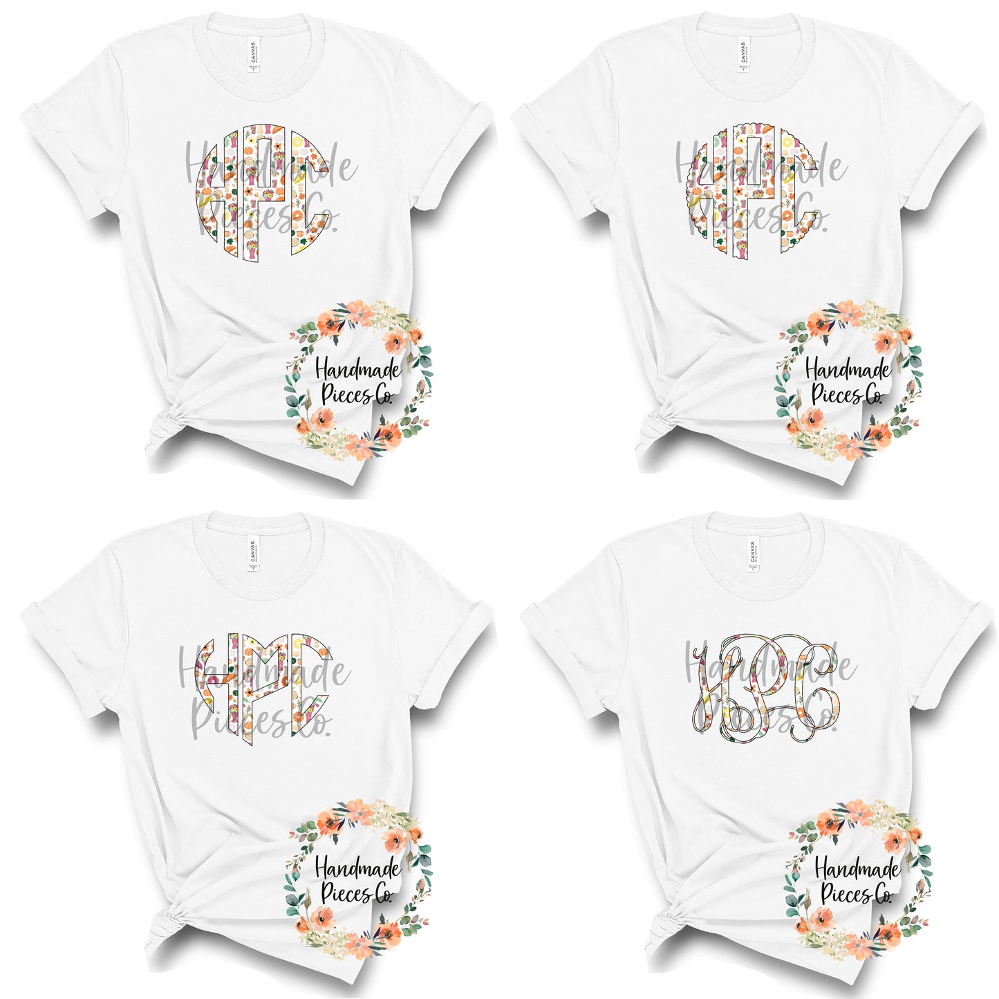 Fall Collage Monogram - Sublimation or HTV Transfer