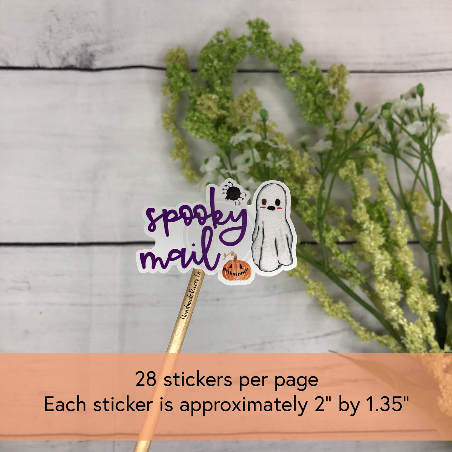 Spooky Mail Packaging Sticker - Halloween Theme