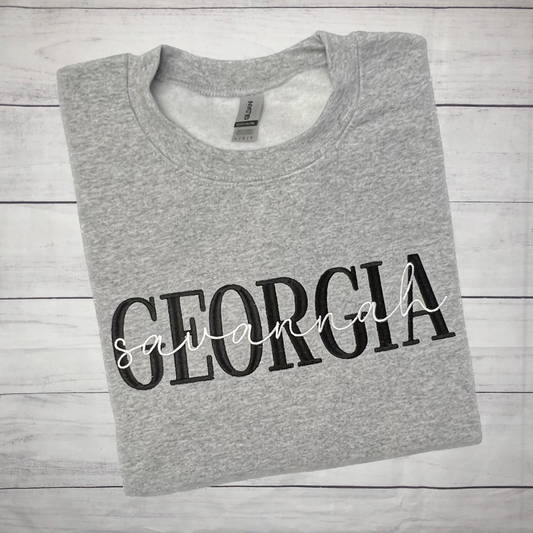 Create Your Own Two Text Overlay Embroidered Garment - Adult