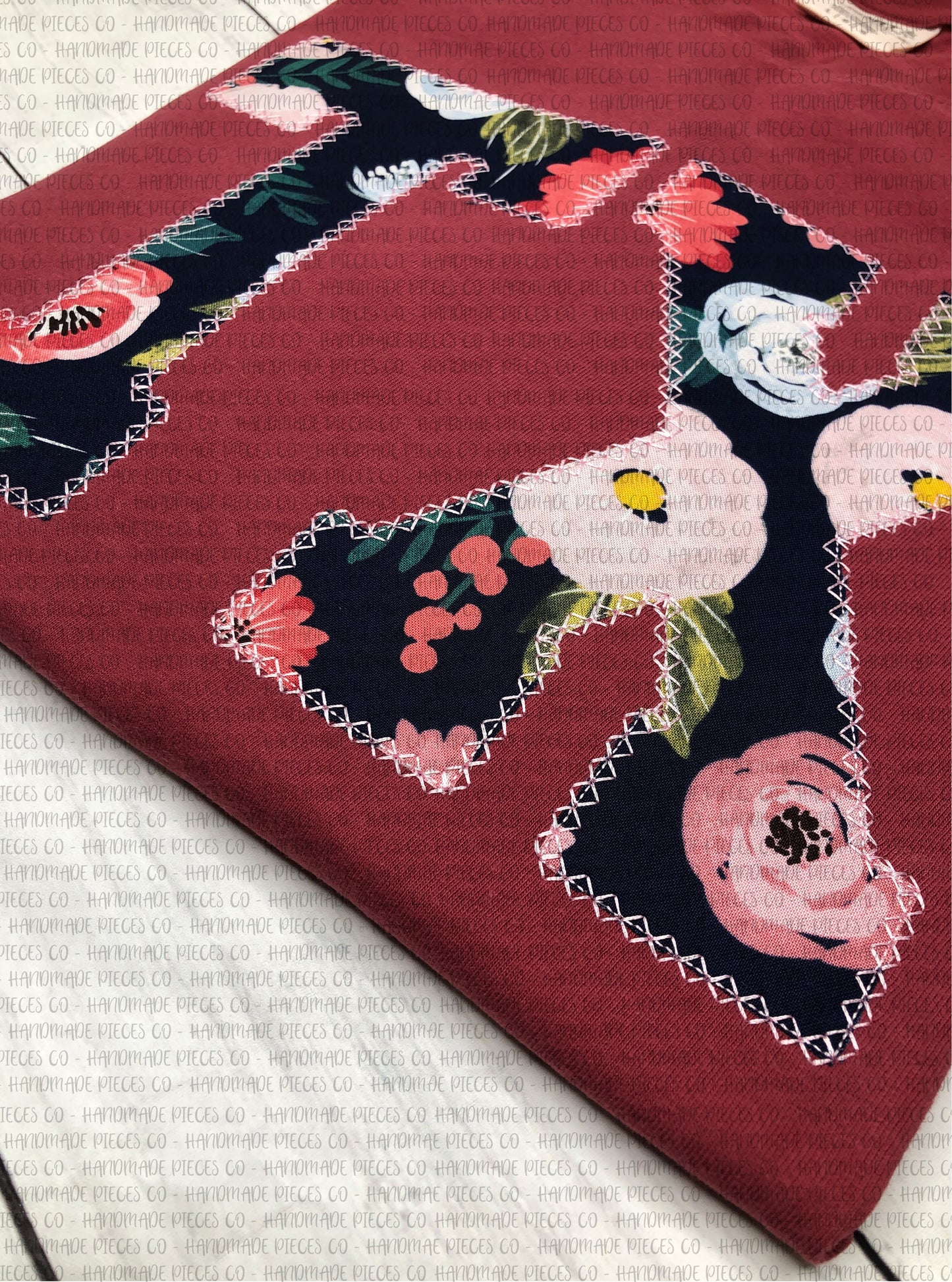 State Abbreviation Embroidered Applique Garment - Adult