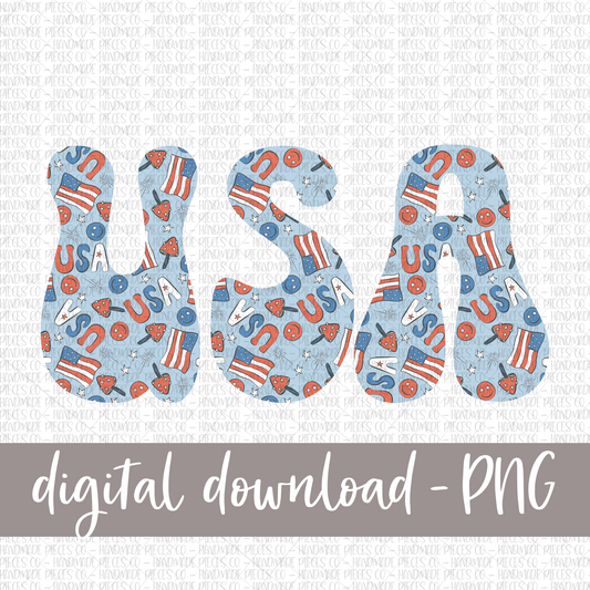 USA Patriotic Mix, Retro - Digital Download