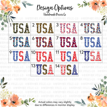 USA Patterned Graphic T-Shirt - Youth/Adult