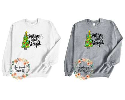 Christmas Tree, Merry and Bright - Sublimation or HTV Transfer