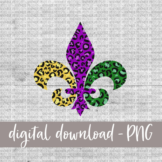 Fleur De Lis, Leopard - Digital Download