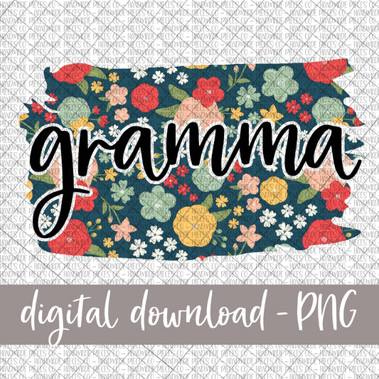 Gramma Brushstroke, Floral 6 - Digital Download