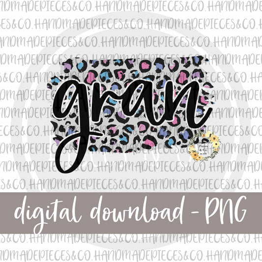 Gran Brushstroke, Leopard Spring Pastel - Digital Download