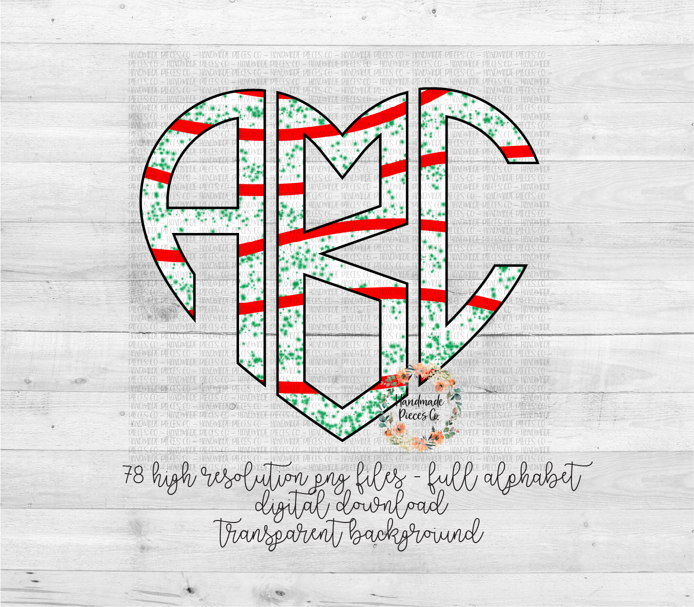 Snack Cake Monogram - Multiple Styles - Digital Download