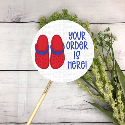 Your Order is Here - Packaging Sticker, America Theme