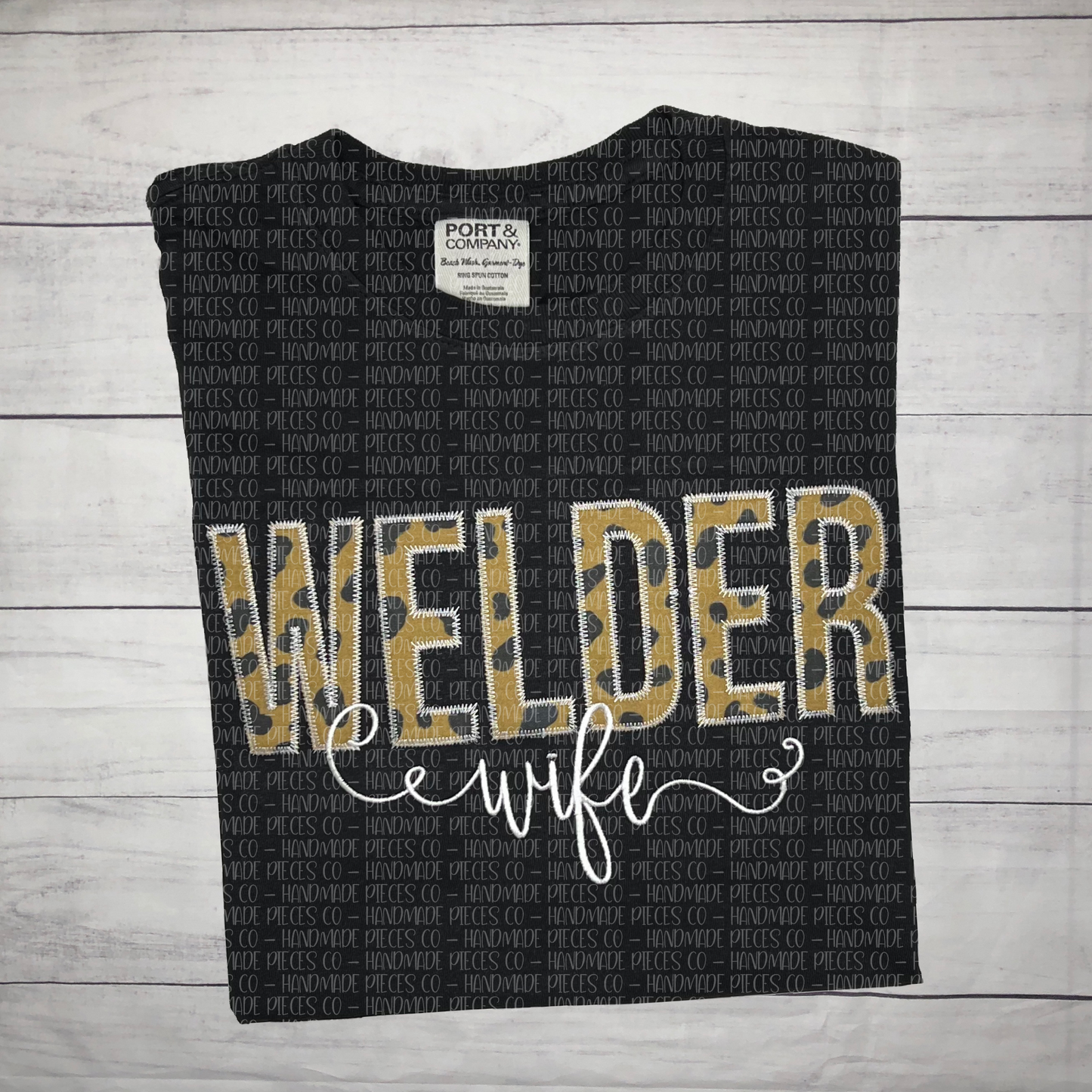 Create Your Own Embroidered Appliqué with Text Below Garment - Adult