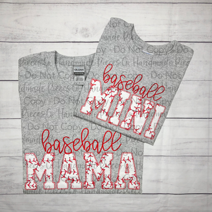 Sports Mama/Mini Embroidered Applique Garment - Youth/Adult
