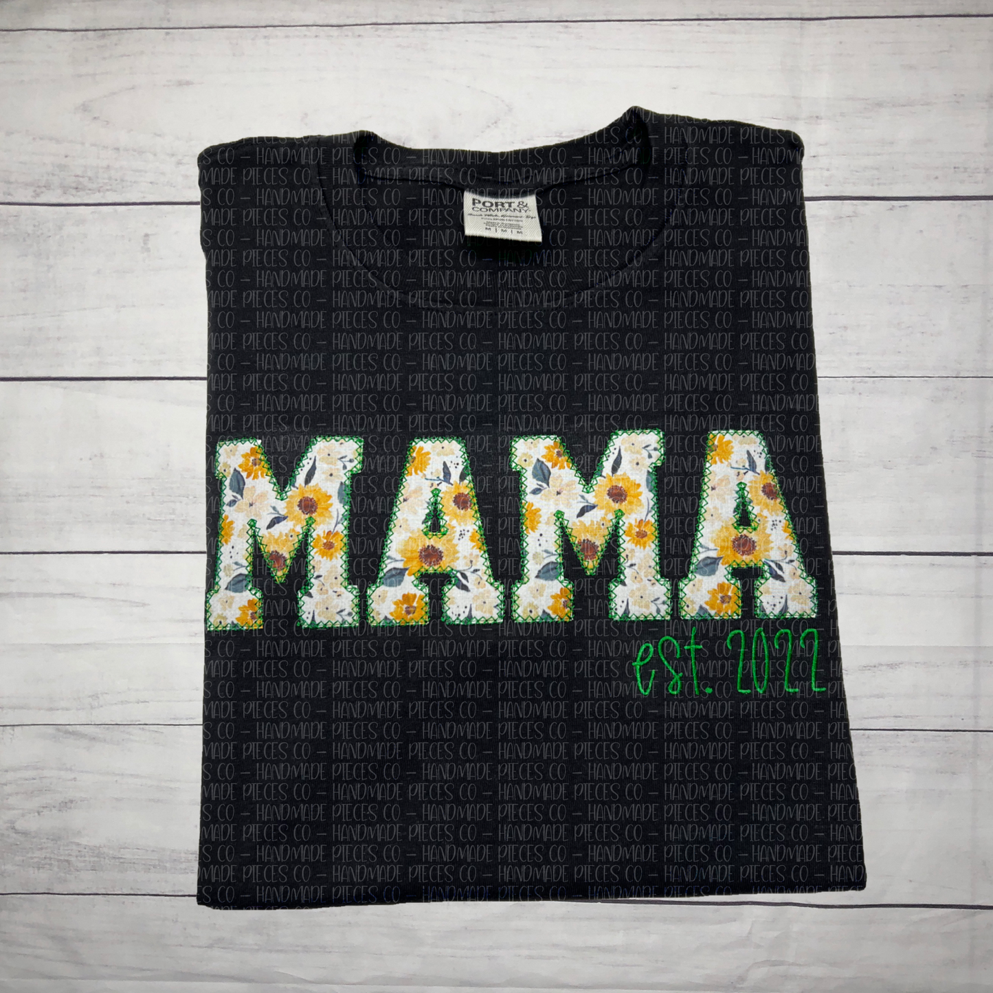 Custom Name Appliqué with Est. Embroidered Garment - Adult