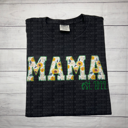 Custom Name Appliqué with Est. Embroidered Garment - Adult