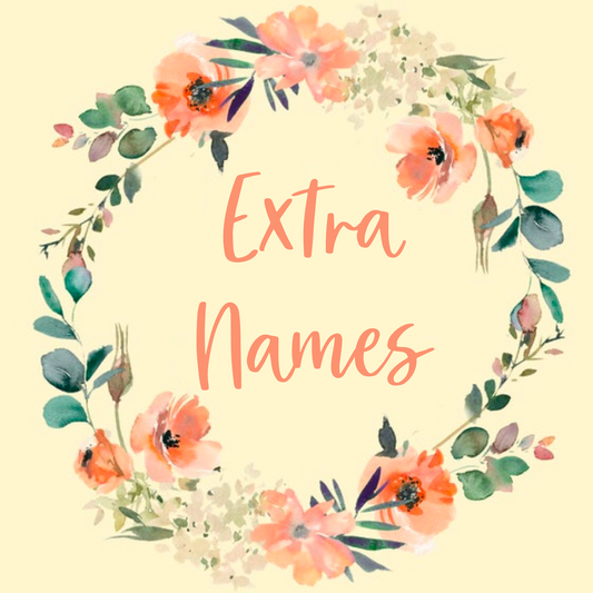 Additional Names for Embroidery