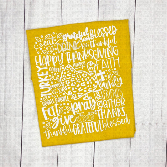 Turkey Typography Tee - Ready to Ship