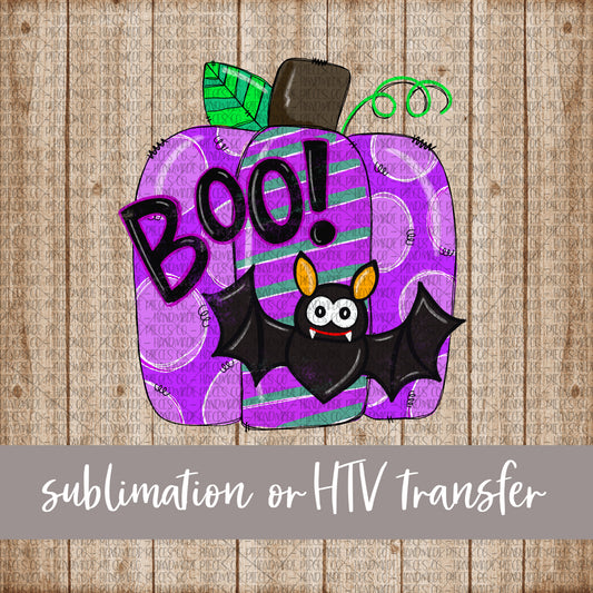 Pumpkin, Boo - Sublimation or HTV Transfer