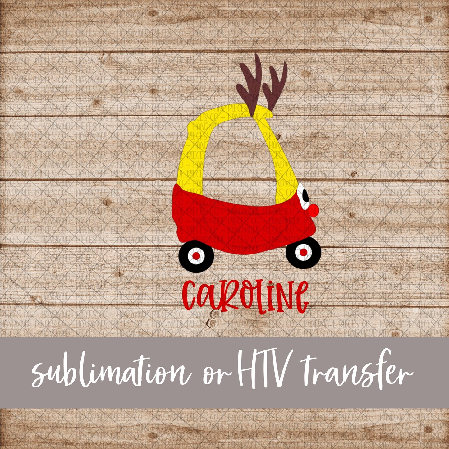 Reindeer Coupe - Name Optional - Sublimation or HTV Transfer